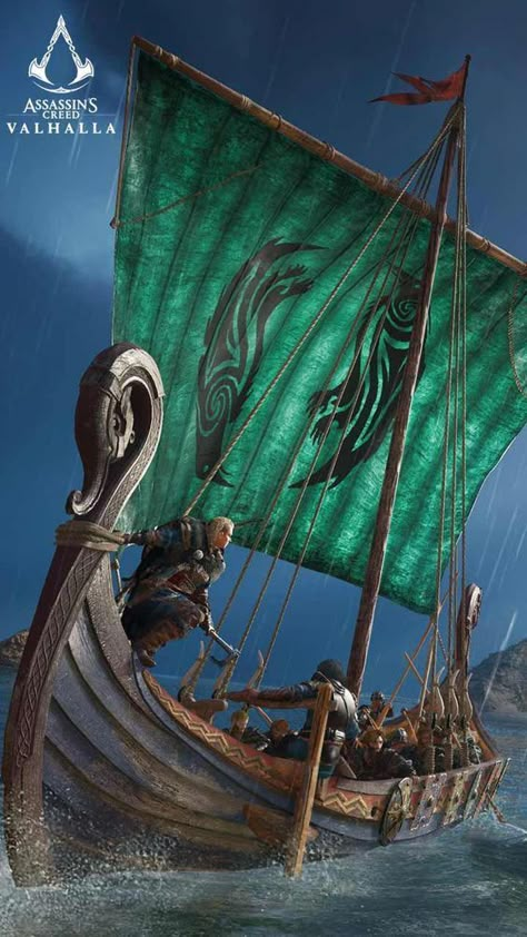 Valhalla Wallpaper, Assassins Creed Valhalla, Hd Phone Backgrounds, Viking Wallpaper, Assassin's Creed Wallpaper, Viking Boat, Viking Longship, Viking Character, All Assassin's Creed