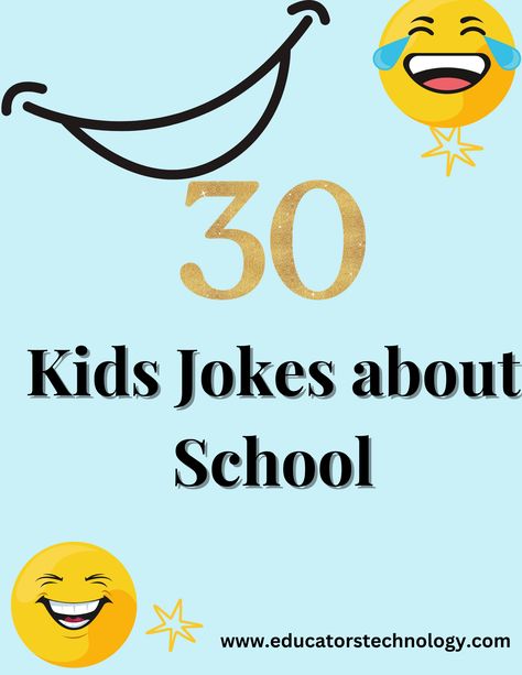 Laughter in Learning: Unlocking Joy and Engagement with School Jokes for Kid #LaughterInLearning #SchoolJokes #EducationalHumor #TeachingWithJoy #EngagingStudents #ClassroomFun #PlayfulEducation Jokes About School, Kid Jokes, About School, School Jokes, Classroom Fun, Jokes For Kids, Student Engagement, Educational Technology, Funny Kids