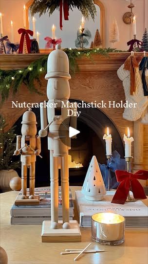 Match Stick Holder, Match Stick, Cottage Christmas, Diy Holder, 10k Views, 1k Views, Paint Party, Christmas Crafts Diy, Nutcracker