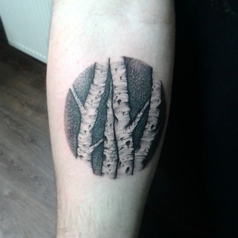 Sucha Igla Aspen Tattoo, Birch Tree Tattoo, Birch Tree Tattoos, Tree Sleeve Tattoo, Bow Tattoo Designs, Tattoo Time, Branch Tattoo, Handpoke Tattoo, Cool Chest Tattoos