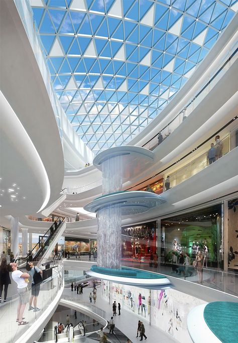 Merdeka Mall - Buchan | Shopping mall design, Shopping mall interior, Mall design Kaufmann House, Shopping Mall Interior, Westfield London, Shopping Mall Design, Atrium Design, Skylight Design, Shopping Mall Architecture, Commercial Complex, Mall Design