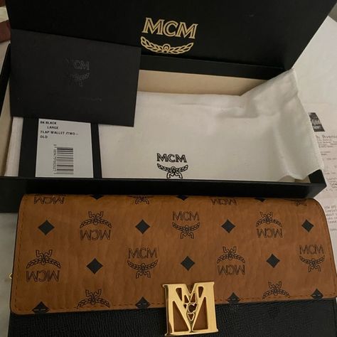 MCM flap wallet/purse Mcm Handbags, Mcm Wallet, Mcm Logo, Purse Wallet, The Original, Purse, Wallet, Bring It On, Handbags