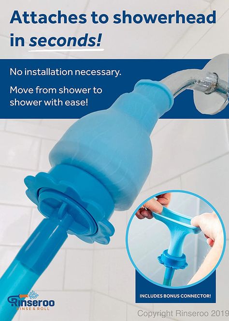 Rinseroo XL: 6 Foot Slip-on, Handheld Showerhead Attachment Hose for Sink/Shower. No Install, Detachable Shower Head Sprayer. For Faucets Up To 6" Wide. Not for tubs. - - Amazon.com Cleaning Showers, Detachable Shower Head, Washing Machine Cleaning, Shower Cleaning, Shower Head With Hose, Faucet Extender, Dog Shower, Portable Washing Machine, Dog Days Of Summer