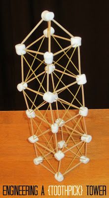 Use marshmallows, toothpicks, and spaghetti noodles to make towers, letters, and shapes. This engineering activity is perfect for kids ages 3 and up! Toothpick Tower, Toothpick Crafts, Steam Teacher, Makerspace Ideas, School Age Activities, Stem Engineering, Engineering Activities, Stem Challenges, Stem Projects