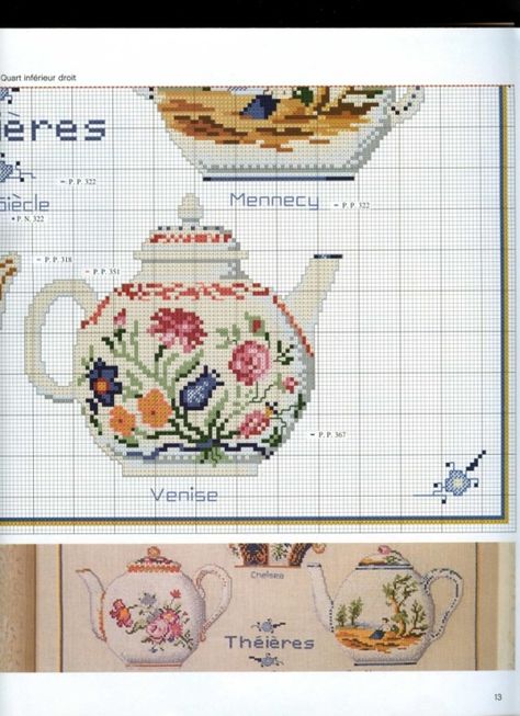 Cross Stitch Kitchen, Needle Arts, Free Cross Stitch, Cross Stitch Flowers, Cross Stitch Charts, Cross Stitch Chart, Christmas Cross Stitch, Stitch Design, Cross Stitch Designs