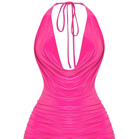 Bring The Heat With The Bold And Eye-Catching Brooklynn Mini Dress In Vibrant Hot Pink. This Halter-Neck Dress Features A Plunging Neckline And Ruched Detailing, Designed To Highlight Your Curves In All The Right Places. The Tie-Back Halter Allows For An Adjustable Fit, While The Mini Length Ensures You Stand Out On Any Occasion, From Clubbing To Special Nights Out. This Flirty And Daring Dress Is Perfect For Those Who Want To Make A Statement. Condition: New With Tags Color: Hot Pink Fit: Bodyc Hot Pink Clothes, Hot Pink Outfits, Daring Dress, Hot Pink Outfit, Hot Pink Mini Dress, Mini Dress Hot, Next Dresses, Hot Pink Color, Ruched Mini Dress