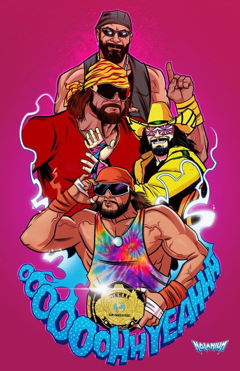 Aj Styles Wwe, Wrestling Memes, Happy 70th Birthday, Wwf Superstars, Wwe The Rock, Gym Wallpaper, Randy Savage, Macho Man Randy Savage, Wrestling Posters