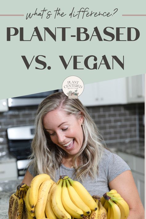 Wondering what it means to be a vegan versus eating a plant based diet? Check out these plant based tips to understand how plant based and vegan are similar and different. What Is A Plant Based Diet, Plant Based Basics, Vegan Lifestyle Inspiration, Vegan Plate, Plant Eater, Sustainable Eating, Plant Based Lifestyle, Plant Based Nutrition, Plant Based Eating