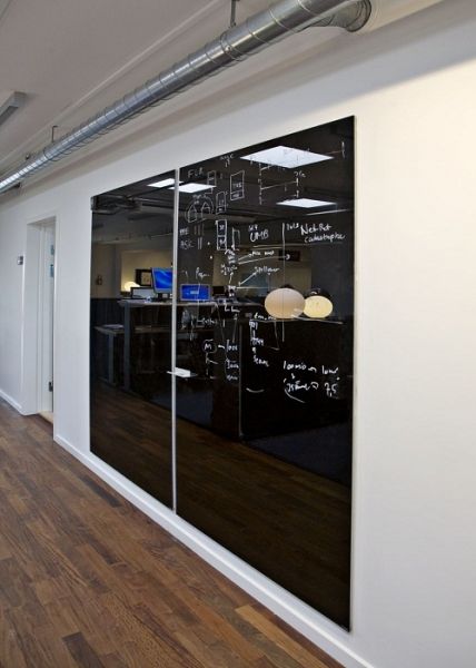 Glass White Board, Office Feature Wall, Whiteboard Wall, Commercial Office Furniture, Interactive Walls, Wall Writing, Office Remodel, Current Design Trends, Office Renovation