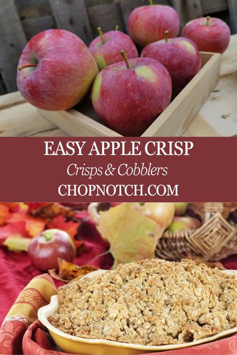 This Classic Apple Crisp is the ultimate fall dessert, featuring tender, spiced apples topped with a buttery, crunchy oat topping. Perfectly sweet and simple to make, this warm dessert pairs beautifully with a scoop of vanilla ice cream. A timeless favorite for any occasion! #AppleCrisp #FallDesserts #ComfortFood #AppleRecipes #EasyBaking #CozyRecipes #HomemadeDesserts #ClassicDesserts #DessertInspo #BakingSeason Fast Easy Desserts, Easy Apple Crisp, Best Apple Crisp, Warm Desserts, Apple Crisp Easy, Pumpkin Ice Cream, American Desserts, Cooked Apples, Fruity Desserts