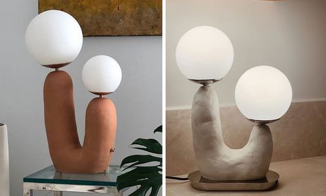 One Instagrammer's IKEA Hack Is the Perfect Tribute to This Designer Lamp Ikea Lighting Hack, Ikea Lamp Hack, Ikea Fado, Ikea Lamp Shade, Ikea Table Lamp, Ikea Light, Terracotta Lamp, Eny Lee Parker, Ikea Floor Lamp