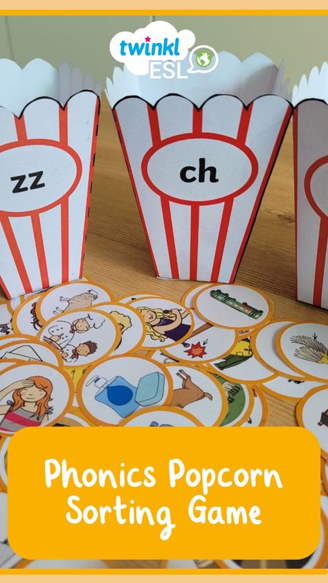 Phonics sorting game for ESL students. Spalding Phonogram Games, Active Phonics Games, Fun Reading Games For 2nd Grade, Phonics Digraphs, Fun Reading Games, Games For Grade 1, English Reading Skills, Digraph Games, Tearing Paper