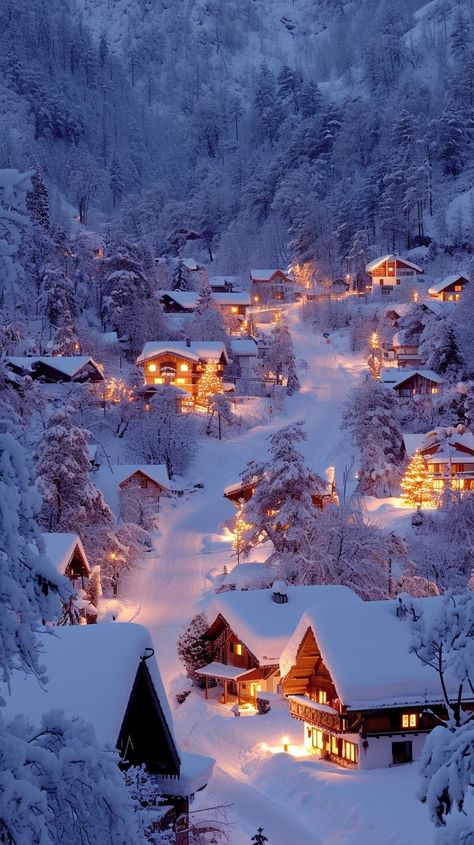 Winter Village Lights: A serene #winterevening descends on a cozy #wintervillage blanketed in #wintersnow and glowing warmly. #winterlights #aiart #aiphoto #stockcake ⬇️ Download and 📝 Prompt 👉 https://stockcake.com/i/winter-village-lights_122538_13063 Winter Village Aesthetic, Warm Winter Aesthetic, Cozy Village, Winter Town, Snow Cabin, Alaska Winter, Snowy Village, Landscape Reference, Winter Lake