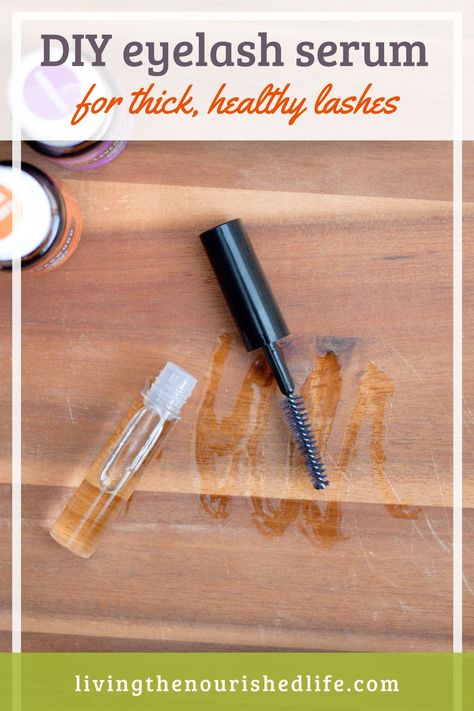 This 3 ingredient lash serum is inexpensive to make and nourishes your lashes for optimal thickness and healthy growth! #eyelashes #diybeauty #lashserum Diy Eyelash Growth Serum, Eyelash Cleanser, Serum Recipe, Homemade Beauty Recipes, Lotion Recipe, Natural Beauty Care, Eyelash Growth Serum, Dirt Cheap, Eyelash Serum