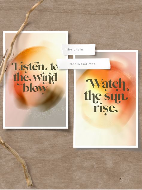 Listen To The Wind Blow Watch The Sun Rise, Listen To The Wind Blow, 2023 Food, Aura Gradient, Copper Wall Art, Orange Gradient, Sun Rise, Copper Wall, The Chain