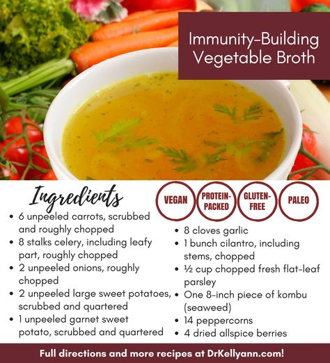 The collagen in bone broth is wonderful for healing your gut and stopping inflammation. It is possible to follow the bone broth diet if you are a vegetarian. This immunity-building vegetable broth pulls all the amazing nutrients out of fresh vegetables and delivers them straight to your cells–detoxing your body from the inside-out. Bone Broth Fast, Detoxing Your Body, Healing Your Gut, Broth Diet, Bone Broth Diet, Detox Diet Plan, Detox Soup, Healthier Food, Vegetable Broth