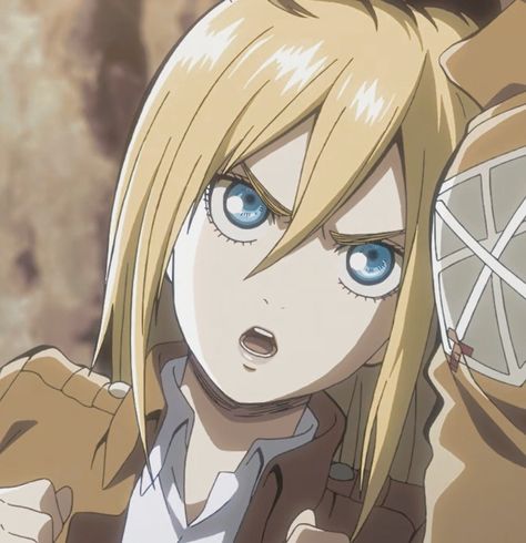 Christa Attack On Titan, Pfp Aesthetic Anime, Anime Pfp Aesthetic, Christa Lenz, Good Anime, The Best Aesthetic, Historia Reiss, Aot Characters, Titans Anime