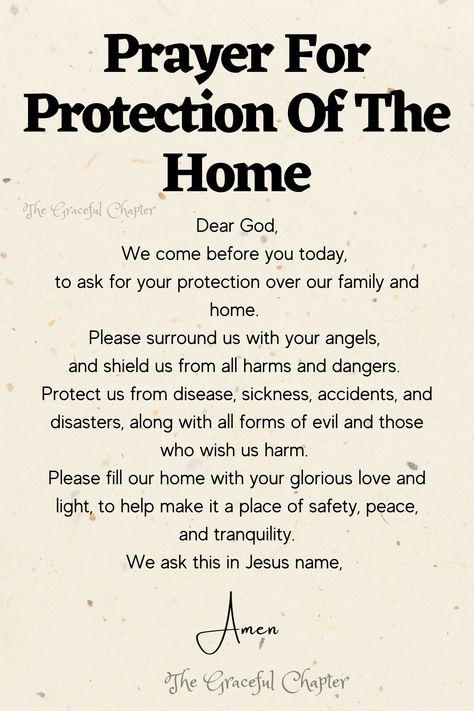 Pray Of Protection, Prayers For My Home House, Declarations For The Protection Of My Family, House Prayers Bless This, Pray For Protection Families, Prayers For Your Home Scriptures, Protection Prayers Spiritual, Bible Verse For Safety And Protection, Bible Verse For Protection Safety