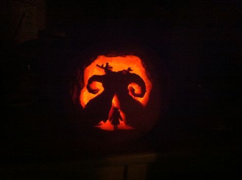 Pan's labyrinth pumpkin for this years Halloween. I'm rather pleased with it what do you think? Pan's Labyrinth, Pumpkin Carving Ideas, Carving Ideas, Labyrinth, Pumpkin Carving, You Think, Carving, Halloween