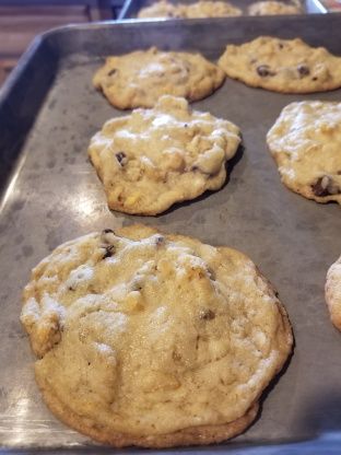 One of the cookies I made for Christmas this year, though it didn't look much like a typical Christmas cookie! They were fantastic and I received many compliments! Buffalo Chips, Recipes With Ingredients, Giant Chocolate Chip Cookie, Cowboy Cookies, Austin Food, Giant Cookie, Cookie Time, Cookies Recipes, Chopped Pecans