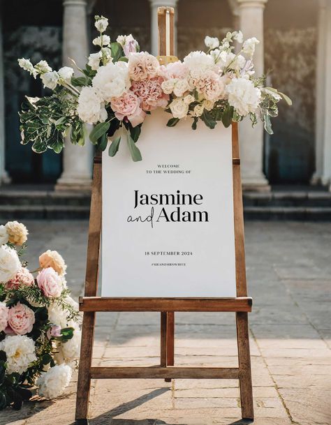 Minimalist Wedding Welcome Sign, Custom Wedding Signage, Alternative Wedding Welcome Signs, Welcome Party Decor, Unique Wedding Welcome Sign, Wedding Reception Welcome Sign, Outdoor Wedding Signs, Wedding Reception Signage, Wedding Sign Decor, Reception Signage, Welcome Wedding Sign