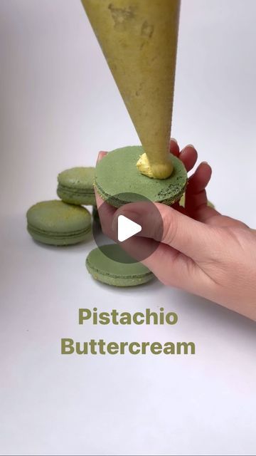 Linda - French Macarons - Winnipeg on Instagram: "Pistachio Paste and Pistachio buttercream 💚 ⬇️ 2 Recipes Recipe below ⬇️ Save this delicious pistachio paste and pistachio buttercream recipe for the tastiest macarons 😍 Pistachio Paste (for dairy free macarons) 140g unsalted, shelled pistachios (before blanching) 1 tbsp Canola oil 150g icing sugar  1/4 tsp sea salt  Blanch, peel and then purée pistachios for 1 minute in a food processor. Add oil, icing sugar and salt to pistachios. Continue to blend in food processor until all ingredients clump together and become a smooth paste. Fill macarons immediately with pure pistachio paste and / or roll pistachio paste into 40g balls. Store 40g portions in refrigerator for up to 5 days or freeze in an airtight container for 1-2 months. P Pistachio Buttercream, Pistachio Paste Recipe Desserts, Homemade Pistachio Paste, Macaron Recipe Pistachio, Pistachio Paste Recipe, Palest Pistachio, Pistachio Creme Patisserie, Whipped Cream Cheese Frosting, Airtight Containers