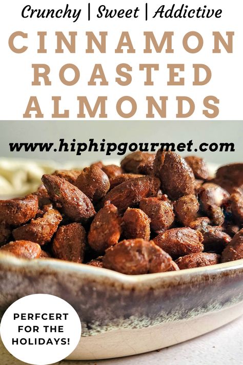 bowl of almonds Cinnamon Toasted Almonds, How To Roast Raw Almonds, Sweet Roasted Almonds, Recipes With Roasted Almonds, Ranch Almonds Recipe, Roasted Almond Recipes, Roast Almonds In Oven, Roasting Almonds In The Oven, Roasted Nuts Sweet