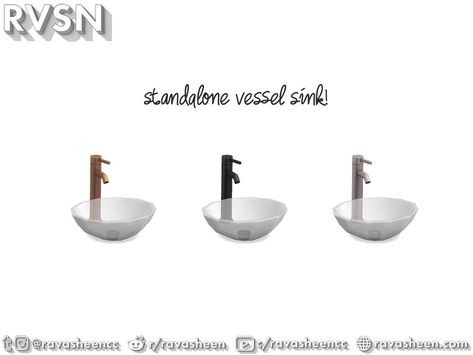 RAVASHEEN's Bidet As It May Glass Sink Sims 4 Toddler Clothes, Sims 4 Kitchen, Mini Aquarium, Glass Sink, Sims 4 Characters, Sims 4 Toddler, Sims 4 Cc Furniture, Sims 4 Mods Clothes, Bowl Sink