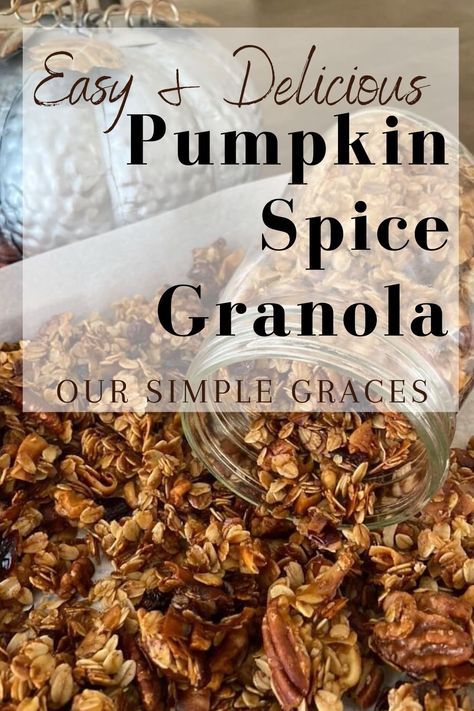 How to Make Homemade Pumpkin Spice Granola - Healthy Breakfasts Easy, Granola Easy, Pumpkin Spice Granola, Real Food Snacks, Scratch Cooking, Homemade Pumpkin Spice, Paleo Pumpkin, Raw Coconut, Granola Recipes