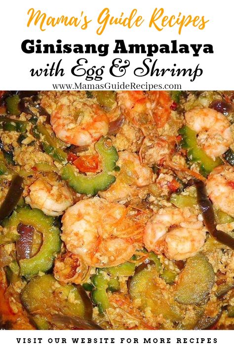 Ginisang Ampalaya with Egg and Shrimp Ginisang Ampalaya With Egg, Beef Tapa Recipe Filipino, Ampalaya With Egg, Ginisang Ampalaya, Filipino Vegetable Recipes, Pilipino Food Recipe, Bangus Recipe, Beef Tapa, Pinoy Recipe