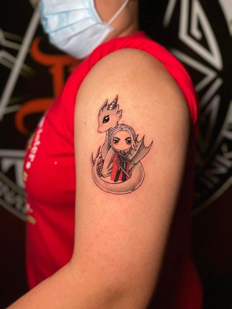 Manon And Abraxos Tattoo, Abraxos Tattoo, Chibi Tattoo, Manon And Abraxos, Tattoos