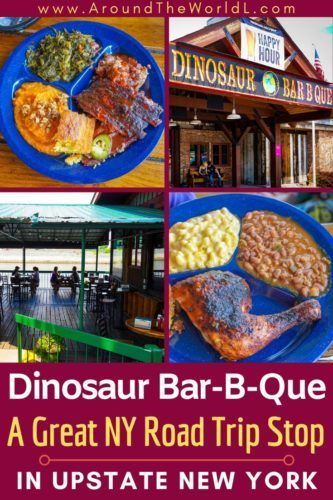 Driving Interstate 90 and want great food by Troy, NY, Syracuse, Rochester, or Buffalo? Dino BBQ (Dinosaur Bar-B-Que) is GOOD! Get menu & restaurant tips here. #upstateny #newyork #dinobbq #bbq #restaurants #roadtrip #interstate90 #familytravel Dinosaur Restaurant, Dinosaur Bbq, Toronto Vacation, Restaurant Tips, Ny Food, Food Tourism, Bbq Menu, Troy Ny, York Travel