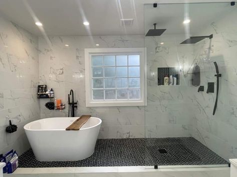 Tub In Shower Area Layout, Two Person Soaking Tub, Master Shower With Tub, Masterbath 2024, Bathtub In Shower Walk In Master Bath, Tub In Shower Master Bath, Shower And Tub Combo Walk In, Walk In Shower With Tub Inside, Tub In Shower Area