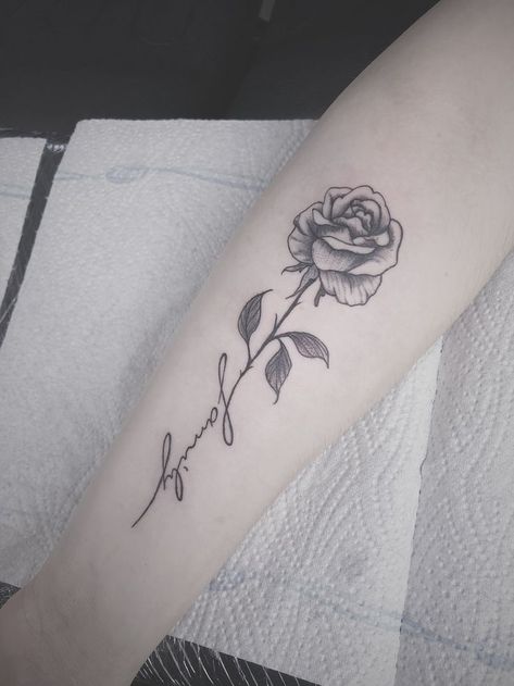 Rose Sister Tattoo, Rose Stem Tattoo, Rose Sister, Mum Tattoo, Rosé Sister, Matching Best Friend Tattoos, Rose Stem, Your Awesome, Best Friend Tattoos