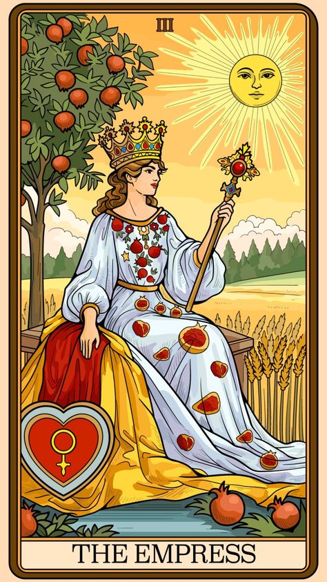 Kartu Tarot, Queen Of Hearts Card, Empress Tarot Card, Empress Tarot, Tarot Significado, Angel Tarot Cards, Angel Tarot, Angel Oracle Cards, Consciousness Art