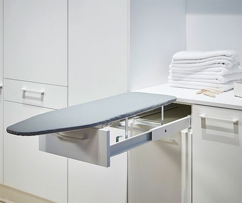 Vauth-Sagel VS ADD Iron - Ironing Board Folds Out Of Drawer | Fit NZ Iron Board Drawer, Slide Out Ironing Board, Pullout Ironing Board, Ironing Board In Drawer, Ironing Board Drawer, Fold Out Ironing Board, Pull Out Ironing Board, Laundry Reno, Laundry Room Countertop