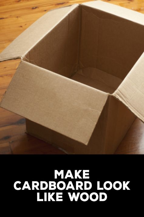 Furniture Made From Cardboard, How To Harden Cardboard, How To Make Cardboard Waterproof, Ideas For Cardboard Boxes, Making Cardboard Look Like Wood, Painting Cardboard To Look Like Wood, Cardboard Creations Diy, Cardboard Furniture Design Ideas, Paint Cardboard To Look Like Wood