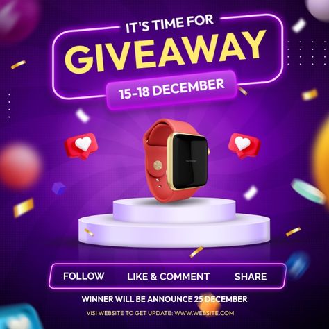 Gadget Store Flyer Design, Giveaway Poster Design Ideas, Instagram Giveaway Post Ideas, Giveaway Flyer Design, Giveaway Design Ideas, Giveaway Post Design, Giveaway Ideas Instagram Design, Giveaway Post Ideas, Contest Flyer Design