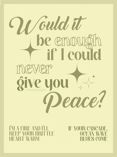 Peace Taylor Swift Poster, Taylor Swift Poster Evermore, Peace Taylor Swift, Taylor Swift Poster Art, Swiftie Core, Folklore Album, Pink Singer, Taylor Swift Shirts, Taylor Lyrics