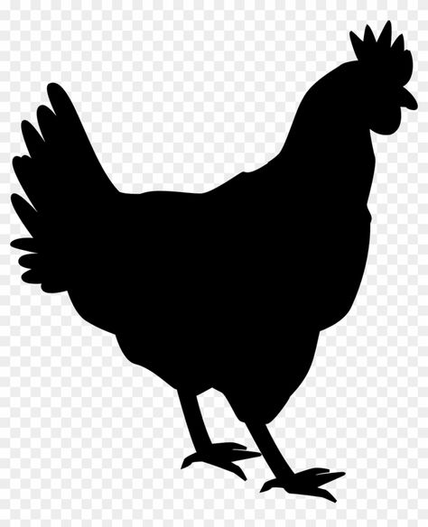 Chicken Outline, Chicken Clip Art, Chicken Silhouette, Rooster Silhouette, Black Chicken, Chicken Images, Chicken Coop Signs, Black Chickens, Elegant Artwork