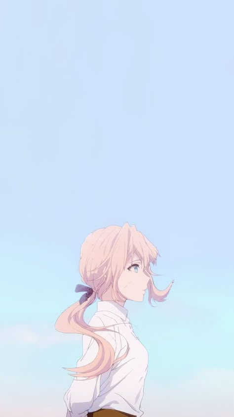 Violet Evergreen, Vaporwave Wallpaper, Violet Evergarden Anime, Wallpaper Estetika, Photos Wallpaper, Wallpaper Sky, The Ancient Magus Bride, Quote Motivation, Anime Wallpaper Phone