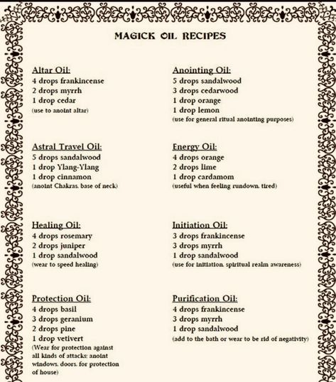 Truth Oil Recipe, Cursing Oil Recipe, Spell Oil Recipe, Oil Witchcraft, Homemade Lotion Recipe, Magick Oil, Witches Jar, Wicca Recipes, Musk Oil