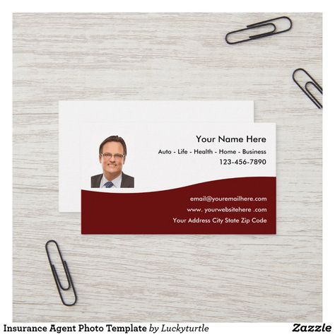 Insurance Agent Photo Template Business Card Job Poster, Photo Business Cards, Insurance Broker, Personal Image, Appointment Cards, Insurance Agent, Modern Business Cards, City State, Photo Template