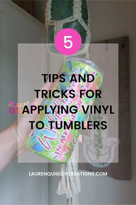 Vinyls 101: How to Use Vinyls for Your Tumblers Vinyl On Metal Tumblers, What Kind Of Vinyl To Use On Tumblers, How To Put Vinyl On Tumblers, Permanent Vinyl On Tumbler, Decal Sizes For Tumblers, Decal Sizing For Tumblers, Personalized Tumblers Vinyl Decals, Cricut Tumbler Ideas Vinyls, Stanley Mug