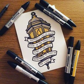 "Happiness can be found, even in the darkest of times, if one only remembers to turn on the light." — Harry Potter and the Prisoner of Azkaban Hp Tattoo, Harry Potter Tattoos, Harry Potter Tattoo, Disney Tattoo, Harry Potter Drawings, Diy Tattoo, Harry Potter Quotes, Harry Potter Art, Trendy Tattoos