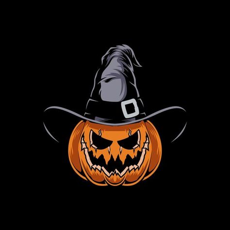 Witch Hat Tattoo, Pumpkin With Witch Hat, Witch Illustration, Hat Tattoo, Halloween Flash, Lantern Tattoo, Pumpkin Tattoo, Witch Ghost, Dragon Hoodie