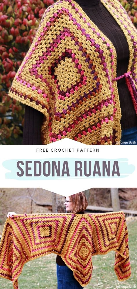 Free Crochet Cardigan Patterns, Feminine Crochet, Fall Wraps, Crochet Cardigan Free, Crochet Applique Patterns Free, Crochet Granny Square Afghan, Winter Crochet, Ombre Yarn, Waffle Stitch