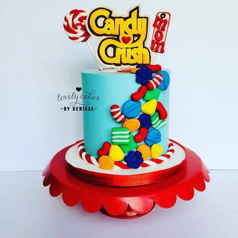 Candy Crush Cake Design, Candy Crush Birthday Party, Candy Crush Party Decorations, Candy Crush Icon, Candy Crush Cake, Car Shaped Cake, Candy Crush Party, Candy Crash, Candy Crush Cakes