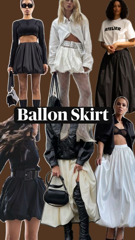 Ballon Skirt. 2024 Fashion Trends Skirt Trends, Trend 2024, 2024 Fashion Trends, 2024 Fashion, Skirt, Quick Saves, Fashion Trends